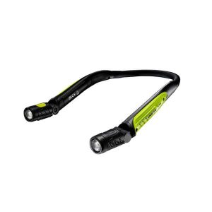 Unilite NL-350R -lukuvalo kaulalla roikkuvana